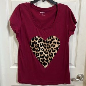 Ladies Maroon EXPRESS Top size L
